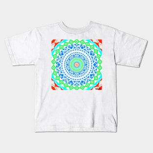 rainbow in circle of life ecopop art Kids T-Shirt